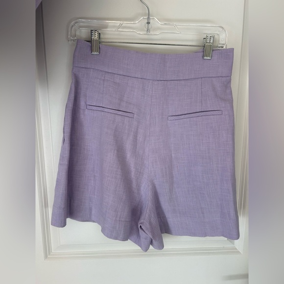 Daze Dayz Lavender Vest & Hi Rise Shorts Set Size M Ramie Cotton Spring Easter - Picture 6 of 9